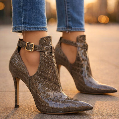 Harper Lane Gator Stiletto Heels