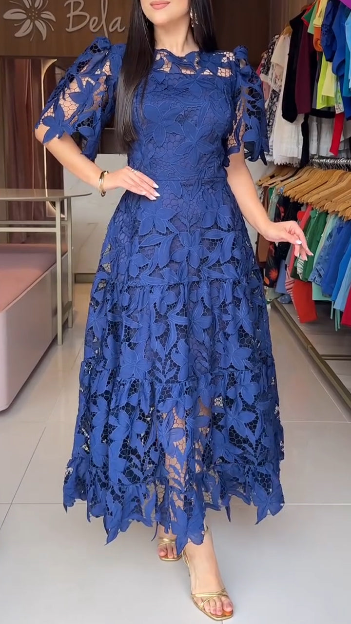 Women’s Round Neck Hollow Dress