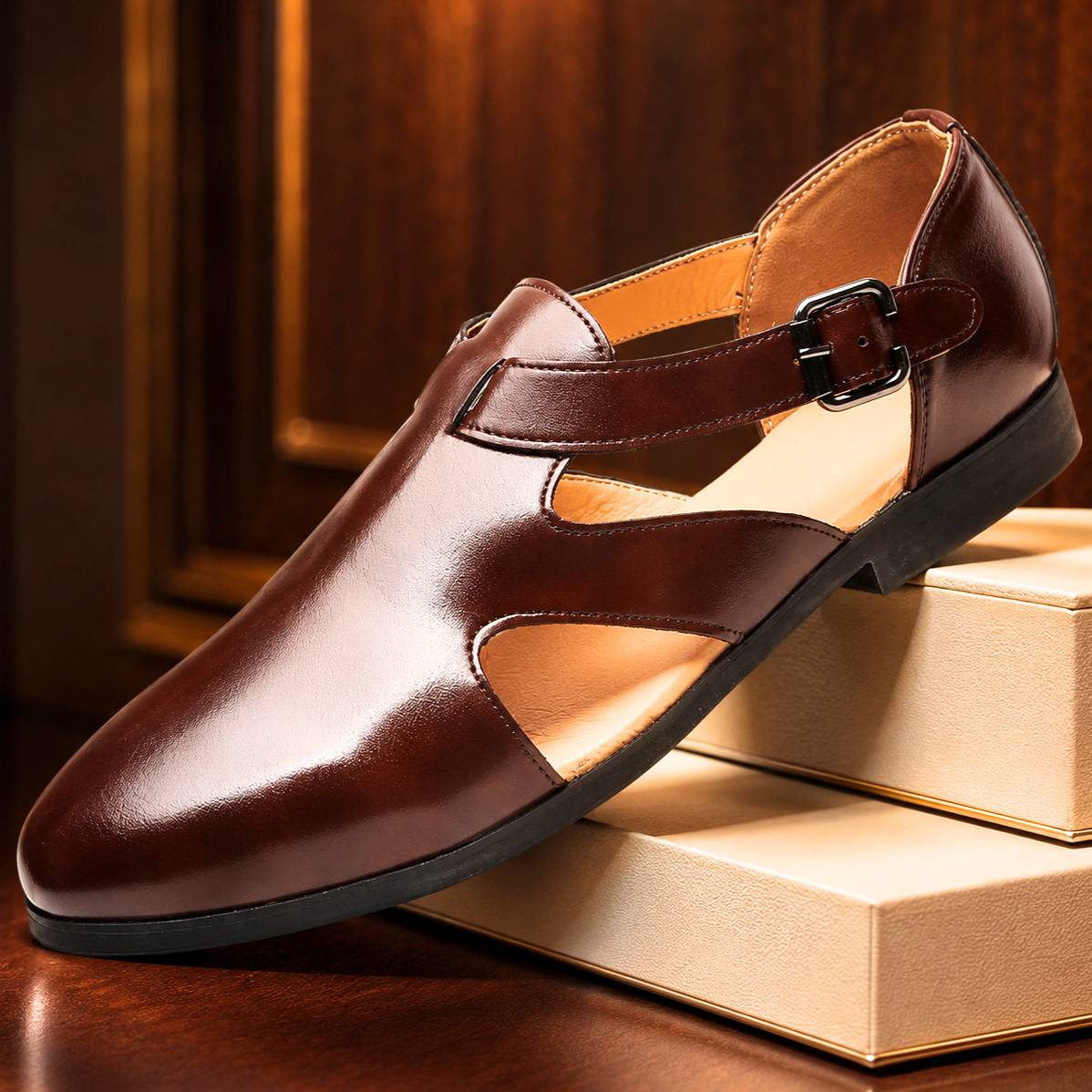 Santino Leather Sandals
