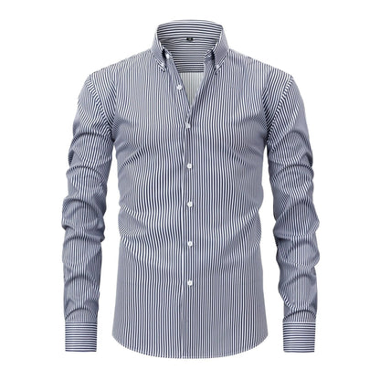 Aurelio Striped Stretch Shirt