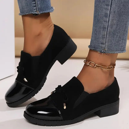 Marvina - Elegant Bow Accent Round Toe Loafer