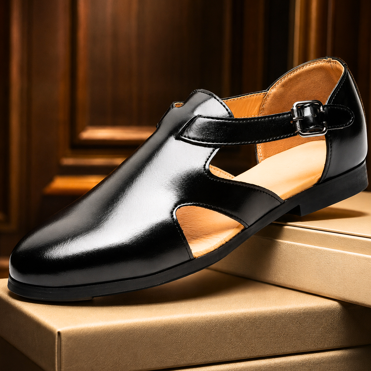 Santino Leather Sandals