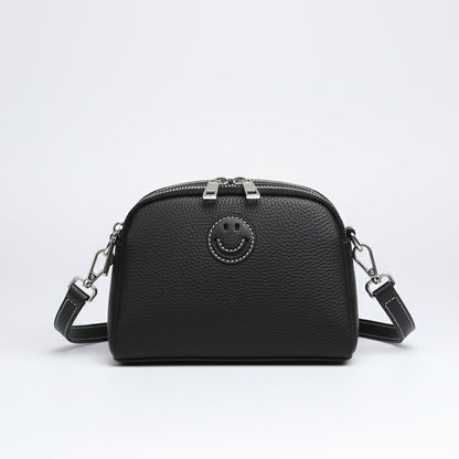Leather Smile Shoulder Bag