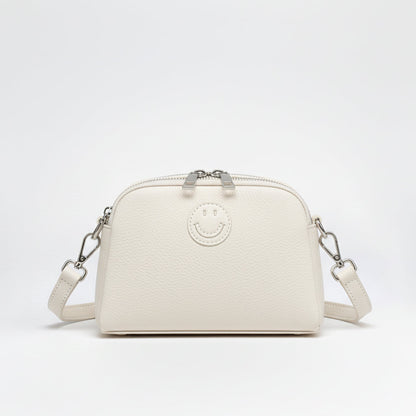 Leather Smile Shoulder Bag