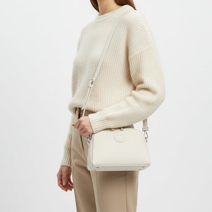 Leather Smile Shoulder Bag