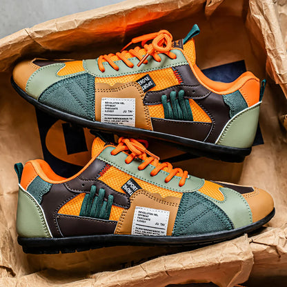 Racer Panel Low-Top Sneakers