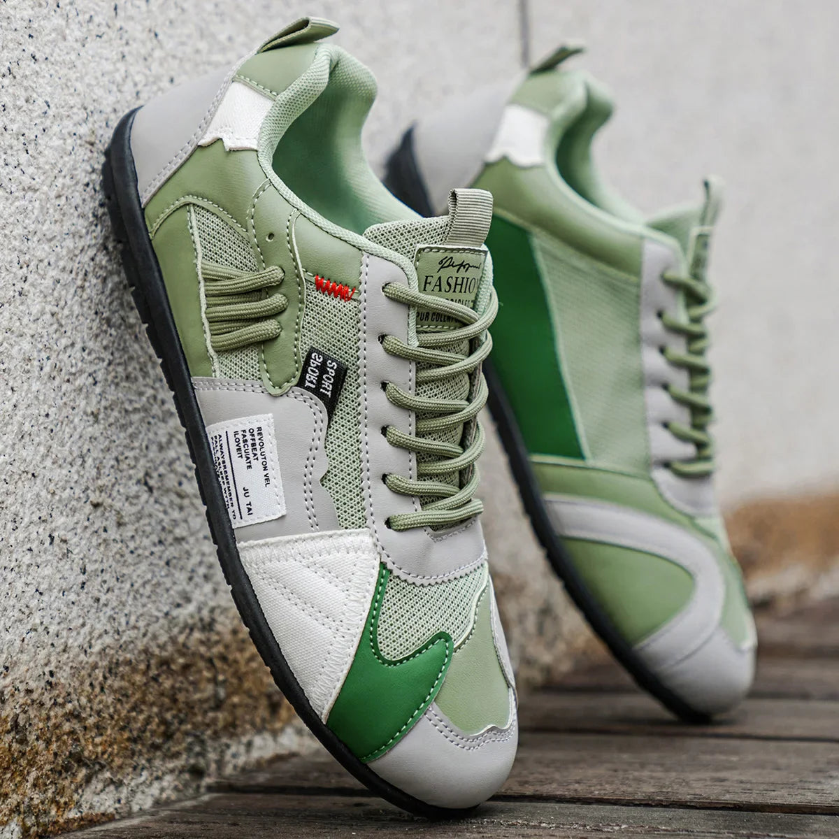 Racer Panel Low-Top Sneakers