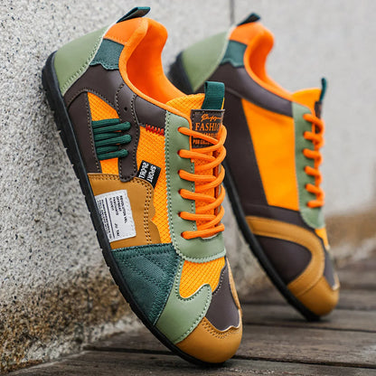 Racer Panel Low-Top Sneakers
