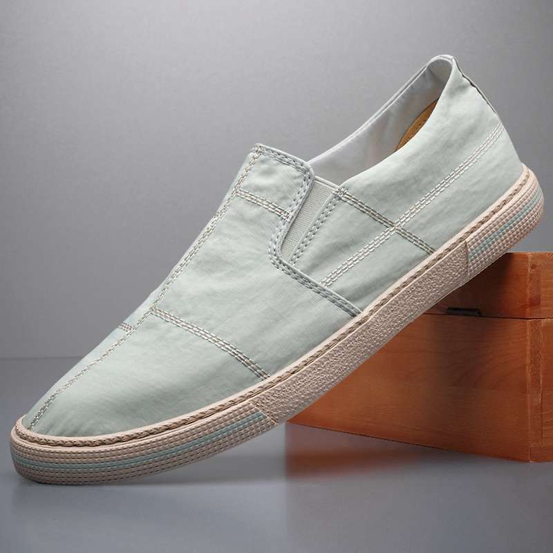 Mondrian Canvas Slip-Ons