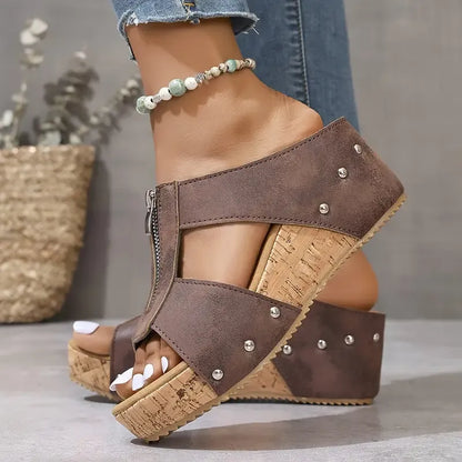 Comfort Open-Toe Wedges