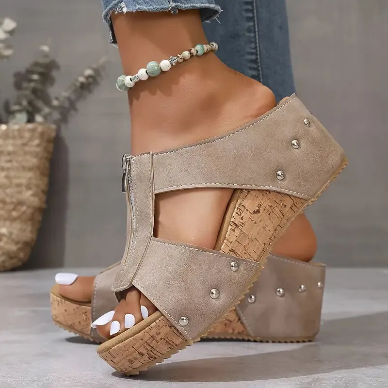 Comfort Open-Toe Wedges