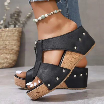Comfort Open-Toe Wedges