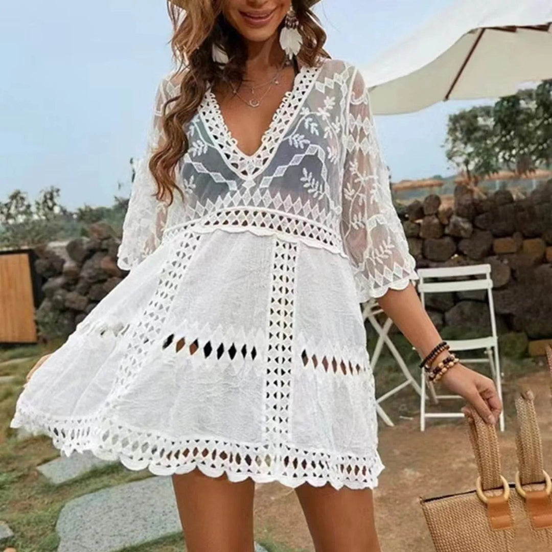 White Muse Bikini Cover-Up Dress