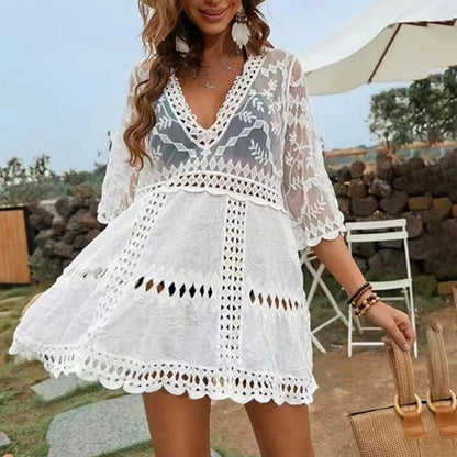 White Muse Bikini Cover-Up Dress