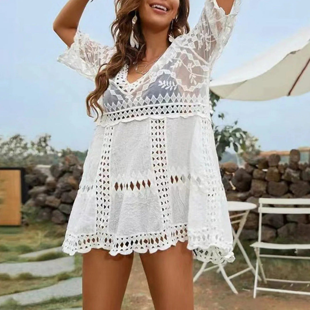 White Muse Bikini Cover-Up Dress